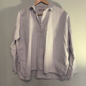 Everlane Striped Button Down Top Size 6